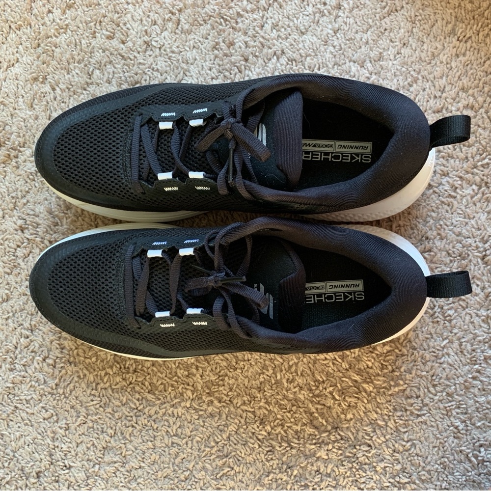 Skechers Sneakers Tennis Shoes GO RUN Supersonic Max Black Size 9.5 Running - Picture 7 of 15